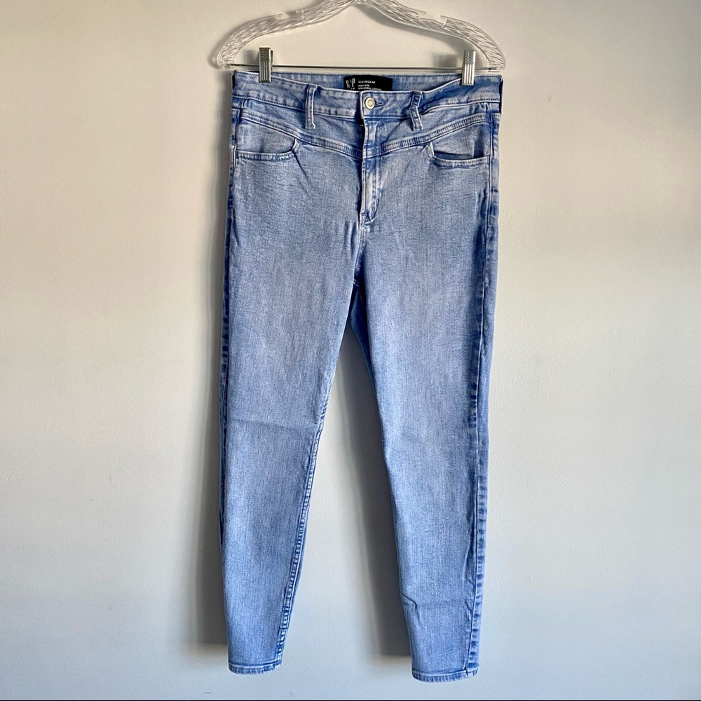 GAP Women’s High Rise Light Blue Skinny Jeans Size 12/31 Regular